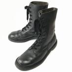 80s-90s?/Vintage/ милитари * морщина натуральная кожа / steel tu combat ботинки / Goodyear производства закон /[28.0/ чёрный ] страйкбол *WB52-12