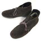 Clarks* замша / натуральная кожа / блинчики подошва / desert boots [GB7.5/26.0/ чай /BROWN] ботинки чукка /Shoes*WB70-4
