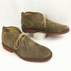 70s-80s? Англия производства Vintage*Loake/ low k ботинки чукка size8 26.5 степень ( Brown / чай /BROWN) замша /men's труба No.WZD-171