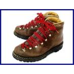 70s-80s примерно? Vintage /Vibram Roccia Block/3 уровень надпись Vibram подошва [5/23.5-24.0/. чай ] натуральная кожа треккинг ботинки / средний класс горы / альпинизм обувь *X3@Q89