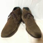 HERRING SHOES Англия производства замша ботинки чукка uk8 темно-коричневый he кольцо обувь труба No.X8
