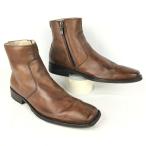 Kenneth Cole/kenes call боковой Zip / короткие сапоги men's-7M/25.0 чай / электронно-лучевая трубка No.YA214