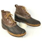 70s-80s?/MAINE/USA производства /Vintage*L.L.BEAN/ L e рубин n[26.5-27.0-27.5cm степень BROWN] короткий / bean ботинки /LEATHER/SHOES.YA227