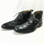 90s?/Vintage*COLE HAAN/ Cole Haan ботинки чукка размер 7.5M 25.0-25.5 степень чёрный Wing chip /men's труба No.ZC-211