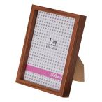 5個セット エツミ フォトフレーム Shelf-シェルフ- 「棚」 L判用(3.5×5in) PS ブラウン VE-5586X5