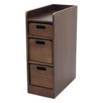  мужской Mac натуральное дерево . материал. легкий tray Wagon ширина 20cm 3 уровень Brown TRW-204056BR