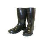 （まとめ）熱田資材 ブーツ軽半長靴WB-802 28.0 ブラック〔×3セット〕