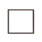 〔 角額 〕木製正方額 350角 350×350mm ブラウン 壁掛けひも フレーム 額縁 額