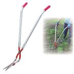 草刈り鋏 使用時約高さ78cm 刃先カバー付 アルミ スチール 草刈かっちゃん 立ったまま使える 日本製 ガーデニング用品 園芸用品