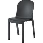 シンプル パーソナルチェア/椅子 4脚セット 〔ブラック〕 幅47cm×奥行53cm×高さ84cm×座面高47cm 〔リビング 店舗〕