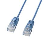 サンワサプライ カテゴリ6準拠極細LANケーブル (ブルー、7m) KB-SL6-07BL