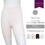 強撚綿100％  ヘリンボーン柄 インナー 3分丈 インナーボトム 日本製 綿100％ レディース 女性 股ずれ防止 ボトムス 肌着 無地 ハーフ パンツ 大きいサイズ
