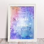 A3 ウェルカムボード ポスター マーメイド ブルー 送料無料 結婚式