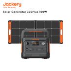 Jackery Solar Generator 300 Plus 100W ポータブル電源 ソーラーパネル セット リン酸鉄 SolarSaga 100 1枚