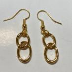 シンプル チェーン ピアス ゴールド ハンドメイド