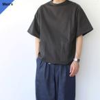 ショッピングHIGH HAVERSACK ハイゲージ天竺オーバーサイズクルーS/S High gauge plain stitch over size pullover S/S　（Charcoal）