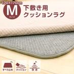 ショッピング下敷き 下敷き用ずれ防止クッションラグ Mサイズ/170×170cm 洗える 厚手 ふかふか 防音 軽量 ラグマット おしゃれ 2畳