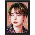 BTS J-HOPE J Hope искусство постер + рама комплект чёрный (24X33cm) пуленепробиваемый подросток . van язык .