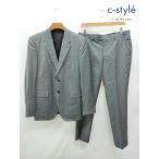 P211 [ популярный ] Paul Smith LONDON Paul Smith London костюм L серый полоса рисунок 2B сделано в Японии PL-ST-32058 | *