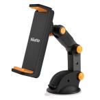 Nikatto【進化版】車載ホルダー 三軸 アーム 角度 自由に調整可 スマホ タブレット 3.5インチ〜10.1インチ 大型スマホ対応