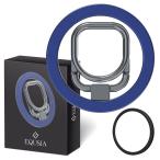 EQUSIA スマホリング バンカーリング スマホスタンド 360°回転 マグセーフリング 強力マグネット薄型 軽量 MagSafe非対応で