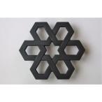 南部鉄器　瓶敷　雪格子