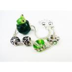 Yahoo! Yahoo!ショッピング(ヤフー ショッピング)蛙カスタマイズブレスレットMisa no.411　カエル蜻蛉玉深緑