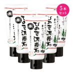 ショッピング洗顔 ひのき泥炭石洗顔フォーム120g×5本セット 正規販売店 送料無料 代引き・後払い手数料無料