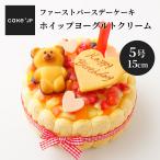 ショッピングバースデーケーキ 誕生日ケーキ ファーストバースデーケーキ ホイップヨーグルトクリーム 1歳 2際 子ども 赤ちゃん アレルギー送料無料 5号 15cm