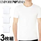 エンポリオアルマーニ メンズ クルーネック 半袖 Tシャツ 3枚セット ホワイト 白 EMPORIO ARMANI 110821cc72216510