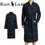 ポロ ラルフローレン メンズ コットン バスローブ ナイトガウン ルームウェア タータンチェック グリーン POLO RALPH LAUREN p660