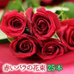 お祝い バレンタイン 卒業祝い 母の日 赤いバラの花束25本【フラワーギフト】