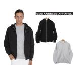 LOS ANGELES APPAREL ロサンゼルスアパレル ジップアップ パーカー ヘビーウェイト メンズ レディース L/S Heavy Fleece Zip Up 14oz