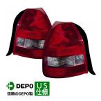 DEPO 正規品 テールランプ テールライト アウター 純正タイプ 左右セット バルブ無 ホンダ シビック EK系 ハッチバック