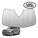 USランドローバー純正 レンジローバースポーツ L461 専用設計 RANGE ROVERロゴ入 サンシェード シルバー 吸盤不要 折りたたみ式 ケース付