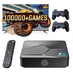 Kinhank Super Console X2 Video Game Console with 100,000+ Games, Compatible with PSP/NAOMI/ATARI etc, S902X2 Chip, Android TV 9.0＆Emuelec 4＿並行輸入