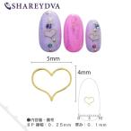 シャレドワSHAREYDVA ソフト ベティハート 5mm ゴールド 細