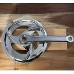 ダブルガードギア クランク 右 165mm 40T 厚歯 シルバー　メッキ