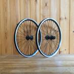 Wheel ホイール 前後セット 車輪 20インチ (406) 8/9/10段用 ブラック OLD(フロント100mm リア135mm) シマノ HB-QC300 FH-QC300 リムブレーキ or Discブレーキ用