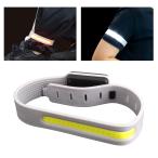 COB LED заряжающийся лампочка-индикатор частота свет силикон производства длина настройка марафон бег свет переключатель прогулка вечер авария предотвращение безопасность бег ходьба jo серебристый g