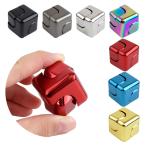 キューブ型 ハンドスピナー 指スピナー 指遊び ベアリング内蔵 亜鉛合金 小型 ストレス解消 ひま潰し おもちゃ 玩具 コマ フィジェットトイ 大人 子供