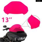 ショッピングハーレー 【並行輸入品】 ハーレー ロードグライド FLTRX FLTRXS FLTRK FLTRU 2015-2023 13インチ バイク オートバイ レッド ウィンドスクリーン ウェーブウィンド ウィ