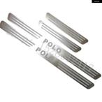 ショッピング2011 【並行輸入品】VW/ フォルクスワーゲン POLO 2011-2020 ドアシルストリップ ステンレス スタイリング スカッフプレート ペダル ペダルカバー ステッカー