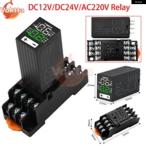  параллель импортные товары H3Y-4 LED задержка реле DC 12V DC 24V AC 220V двойной цифровой отображать cycle время управление - задержка оборудование источник питания on задержка оборудование основа 