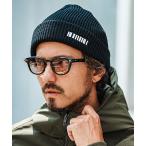 【felkod(フィルコッド)】Barcode Embroidery Knit Cap ビーニー ニットキャップ(F24F300)