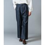 【MROLIVE(ミスターオリーブ)】10oz ALL SEASON DEINIM -BELTED WIDE STRAIGHT PANTS デニムパンツ(M-021106)