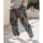 [CAMBIO( can bio)]Radiation Pattern Wide Straight Pants широкий распорка брюки (S46025cmb)