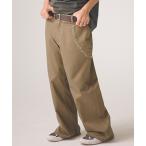 [ADAM PATEK(a dam Patek )]studded T-C twill flare wide trouser flair широкий брюки (AP2618018)