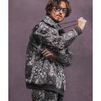 【Jih Nunc(ジーヌンク)】ペイズリー×レオパード総柄ポンチプルパーカー(JIH-R1056)