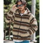 ショッピングFleece 【felkod(フィルコッド)】Ortega Pattern Fleece Parka フリースパーカー(F25A060)